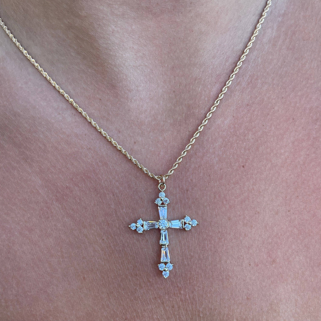 Queen's Cross Necklace- Gold