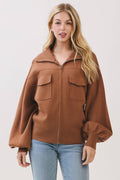 Sweater Bomber Jacket