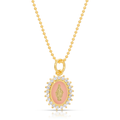 Mini Lady Lourdes Necklace- Baby Pink