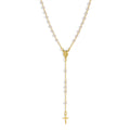 Pearl Rosary- Gold