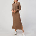 Hooded Long Sleeve Knit Dress