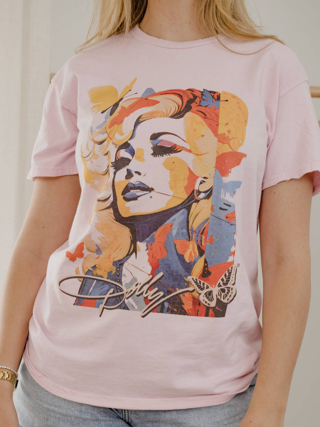 Dolly Parton Mural Pink Tee