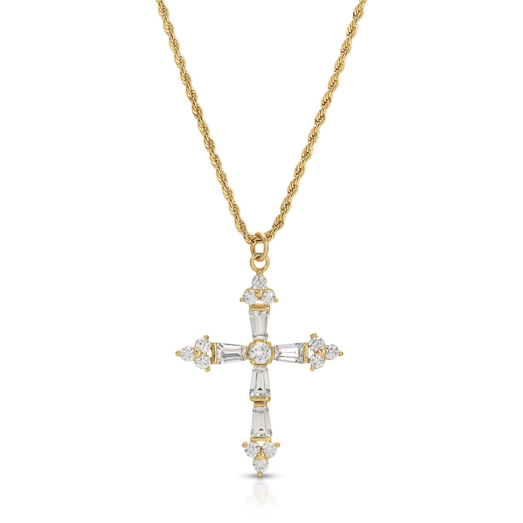 Queen's Cross Necklace- Gold