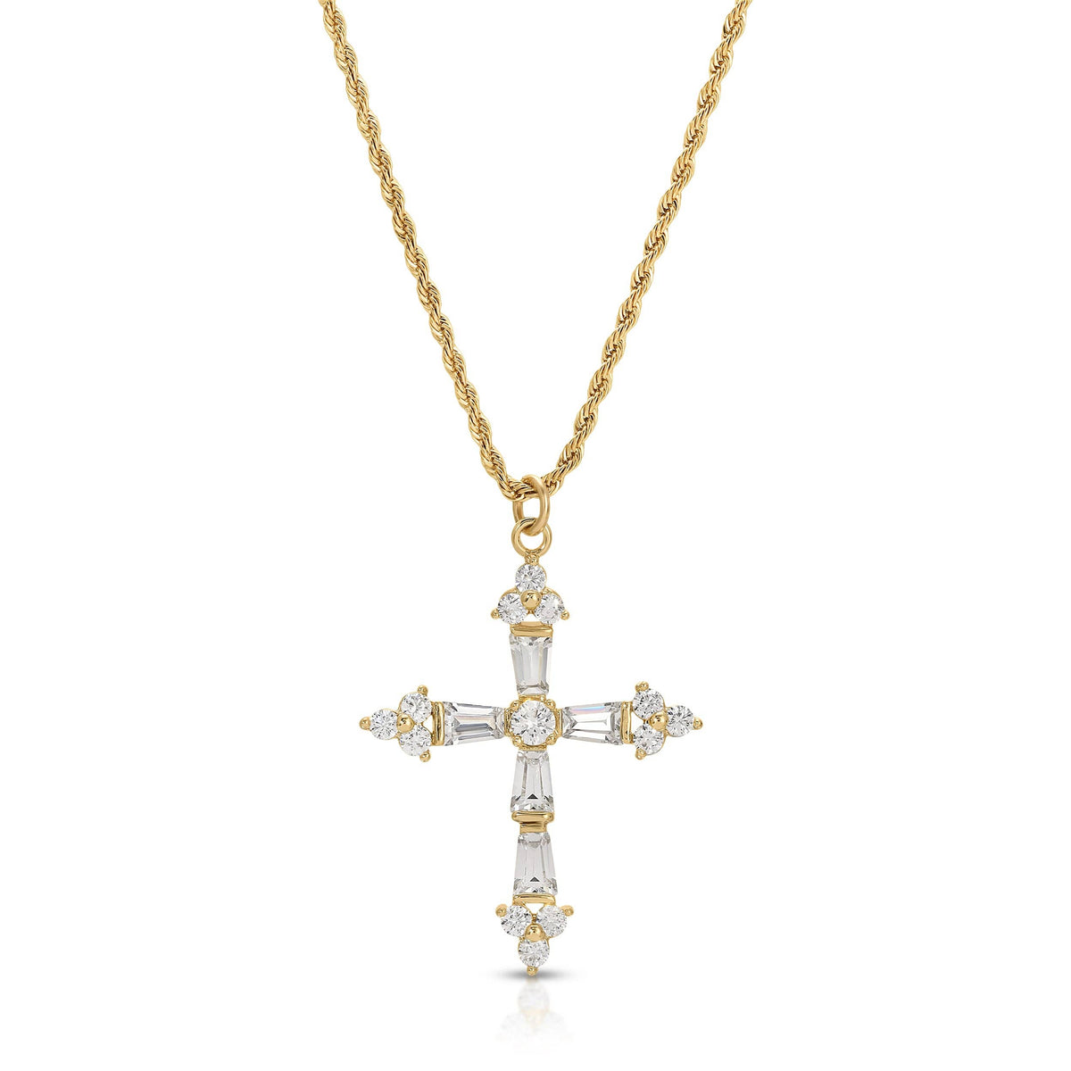 Queen's Cross Necklace- Gold