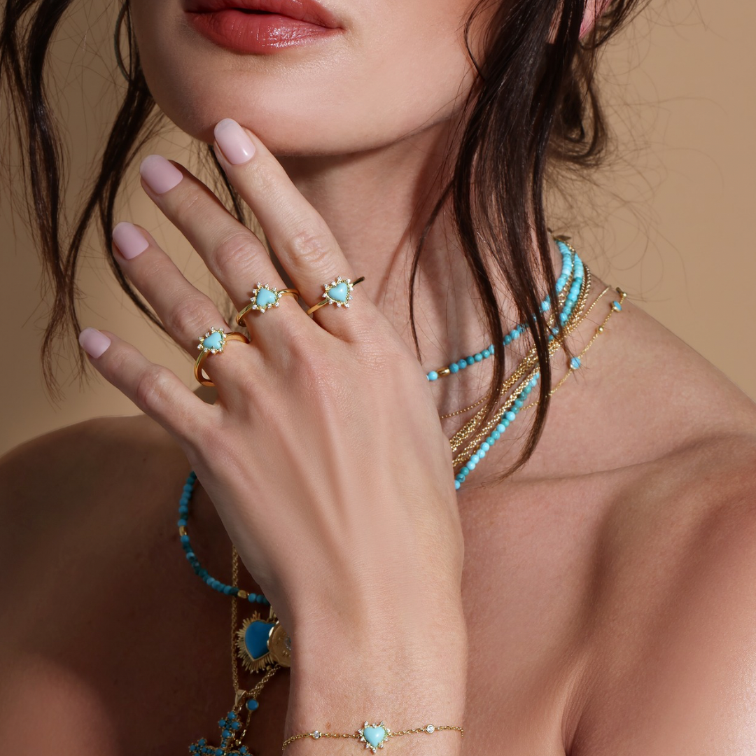Heart of Trust Bracelet- Turquoise