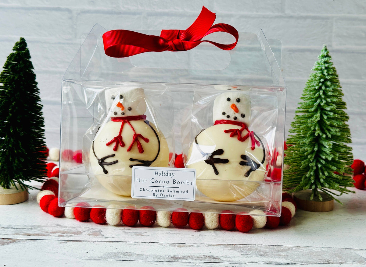 Christmas Snowmen Hot Chocolate Bombs, Hot Cocoa