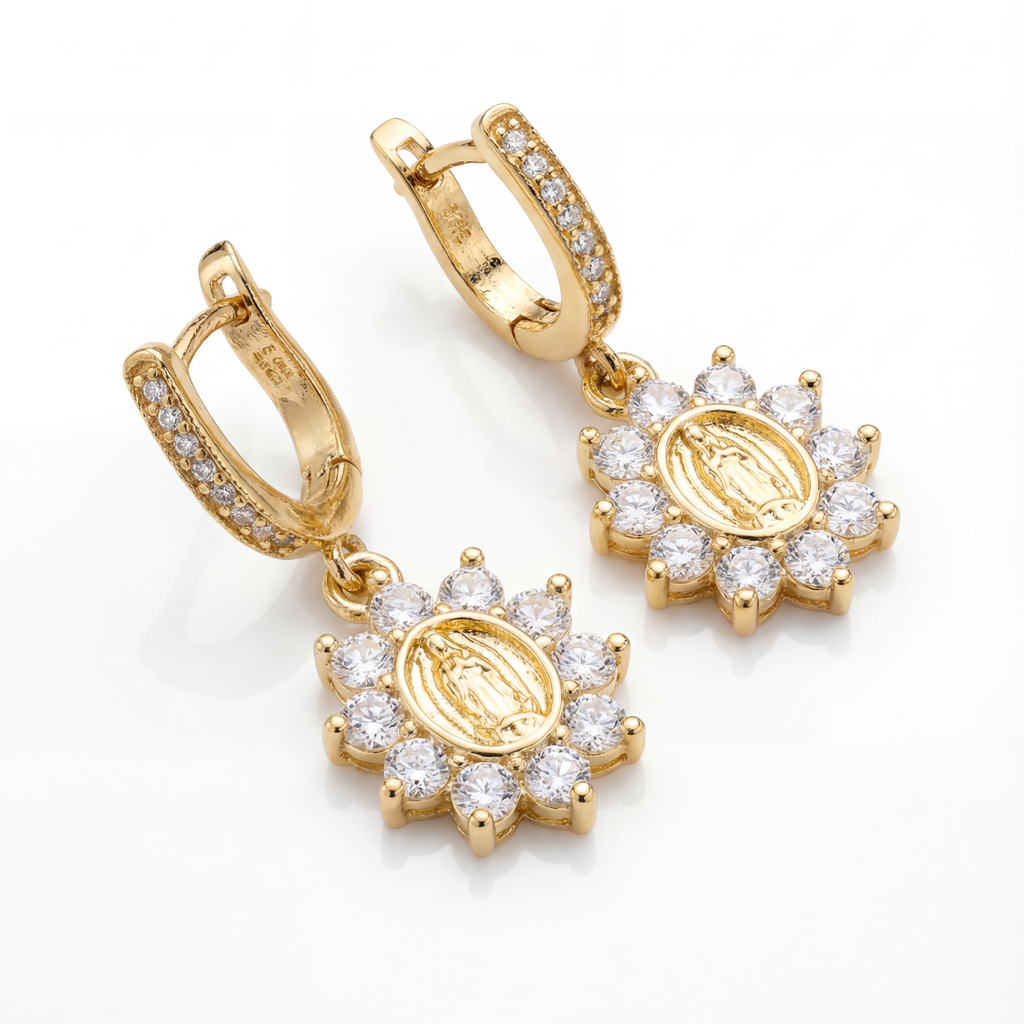 Mini Heirloom Huggie Earring