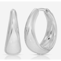 On Point Click Hoop - Silver