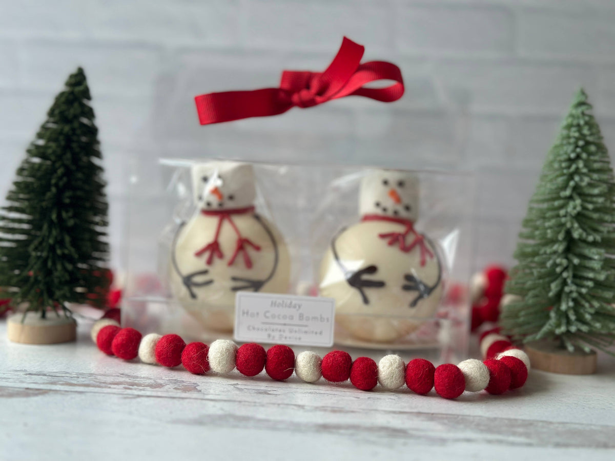 Christmas Snowmen Hot Chocolate Bombs, Hot Cocoa