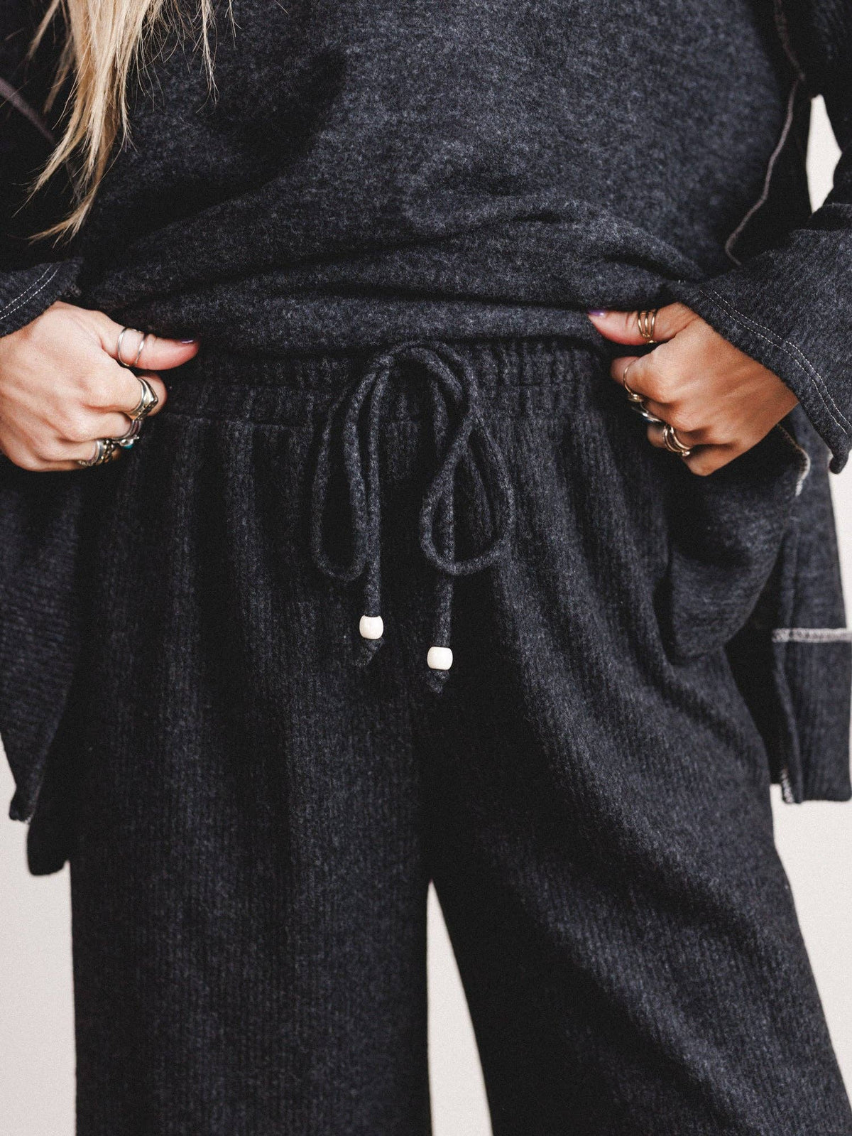 Mckayla Cozy Set - Charcoal: Charcoal