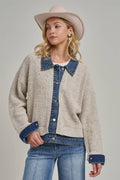 Denim Jacket Sweater