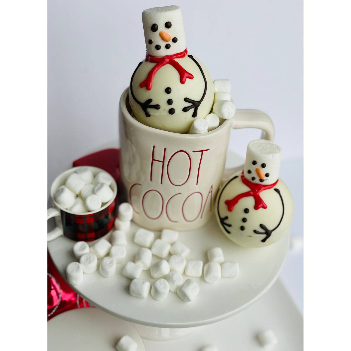 Christmas Snowmen Hot Chocolate Bombs, Hot Cocoa