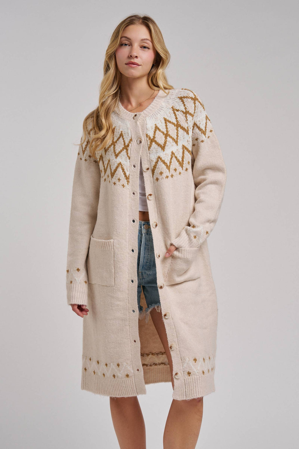 Nordic Fair Sweater Cardigan