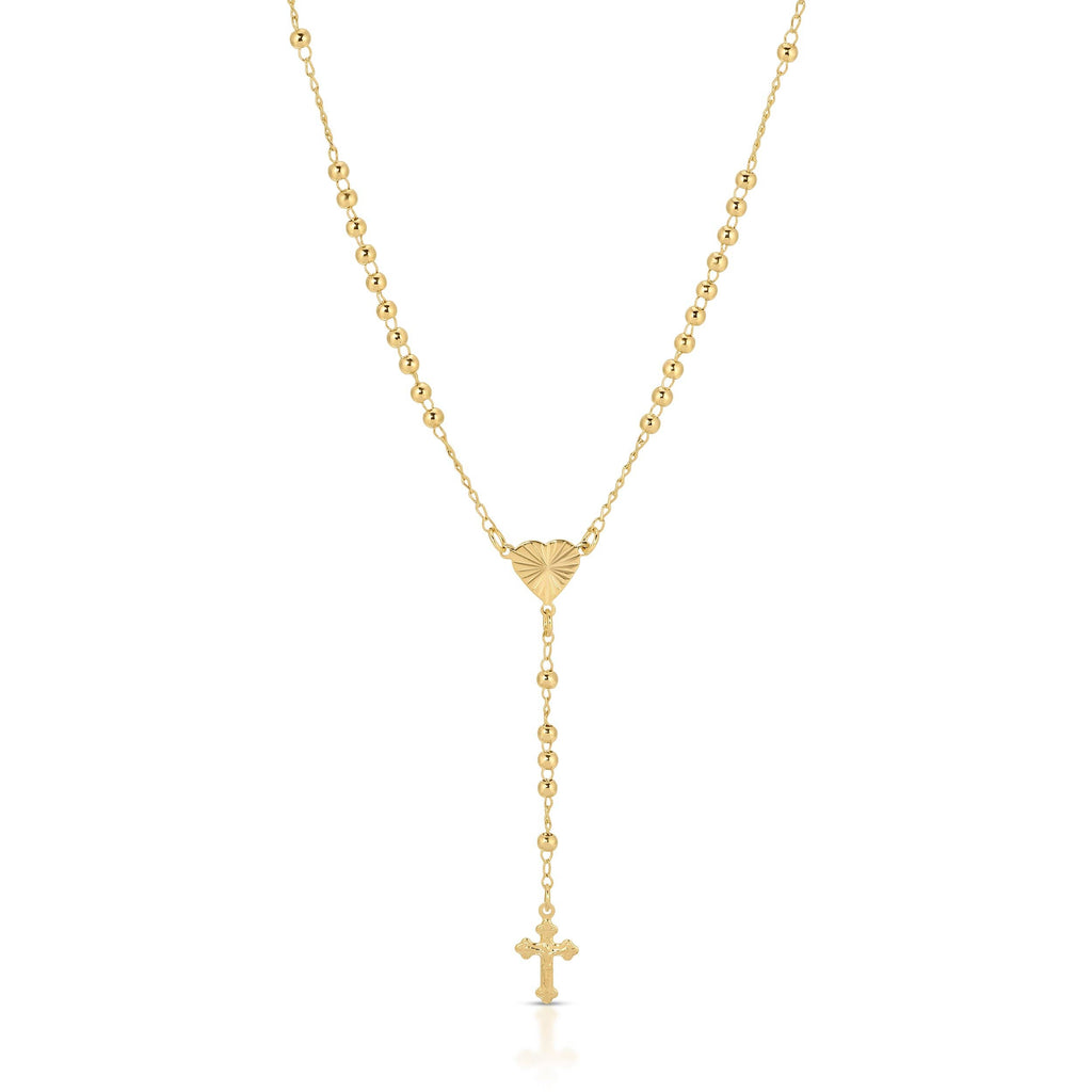 Heart of Devotion Rosary- Gold