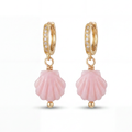 Conch Shell Earrings- Pink Conch