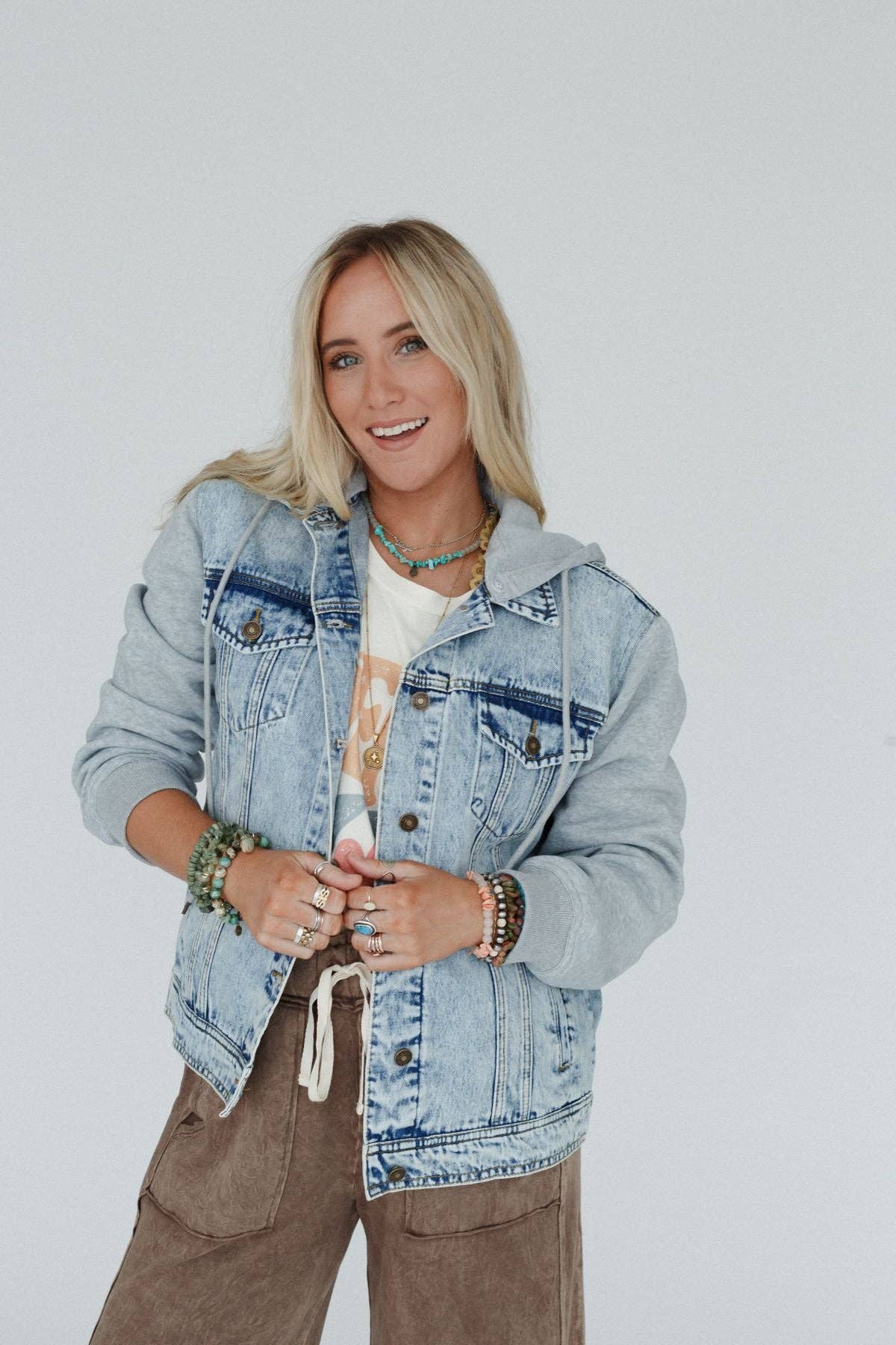 My Boyfriends Denim Jacket- Blue Light Wash