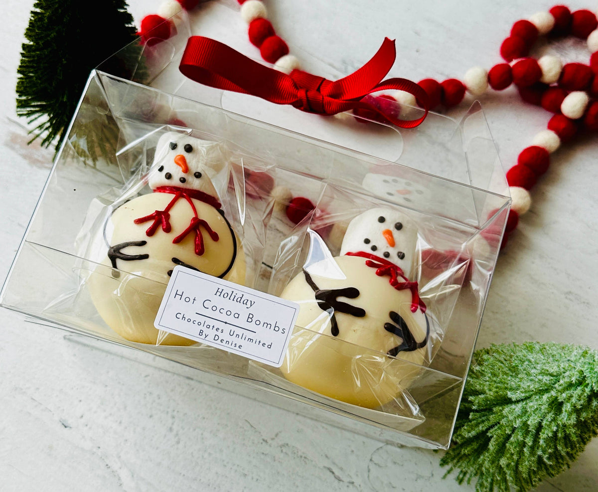 Christmas Snowmen Hot Chocolate Bombs, Hot Cocoa