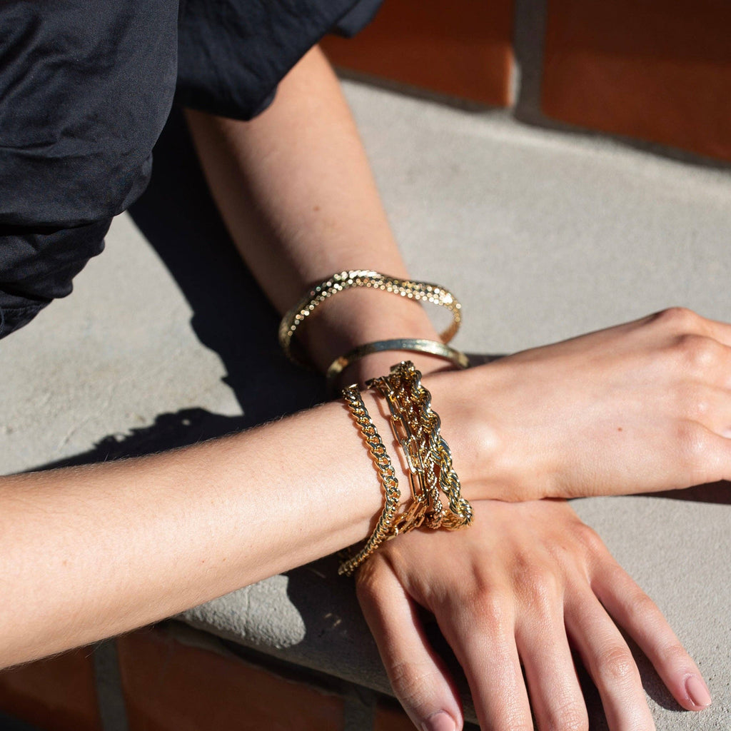 Chunky Monaco Bracelet- Gold