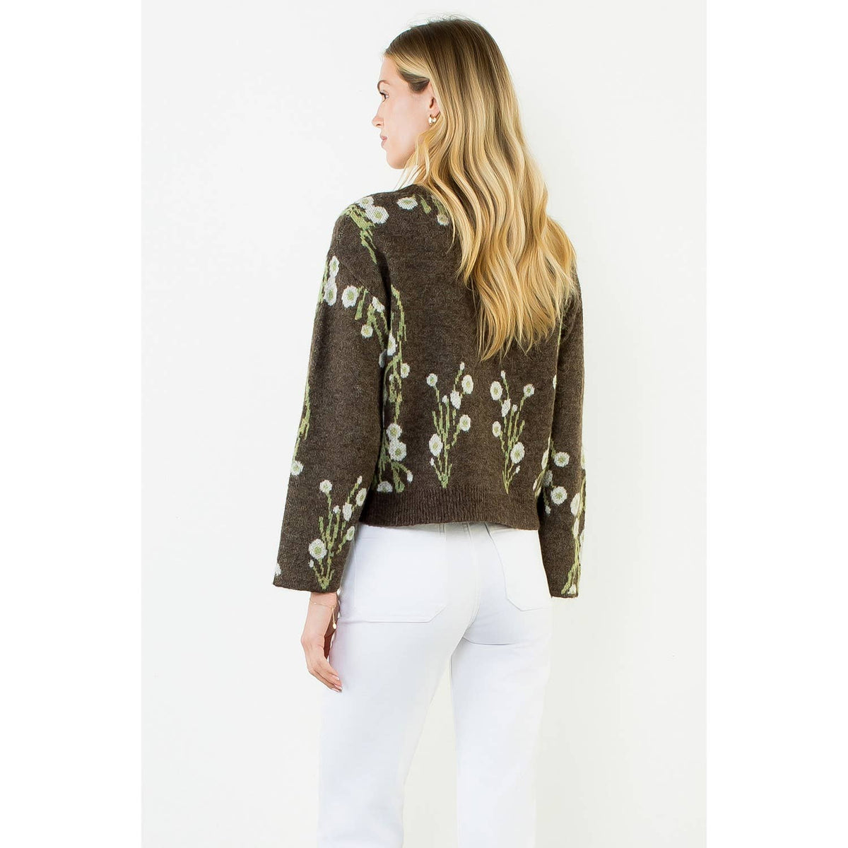 Cherry Blossom Print Cardigan