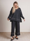 Mckayla Cozy Set - Charcoal: Charcoal