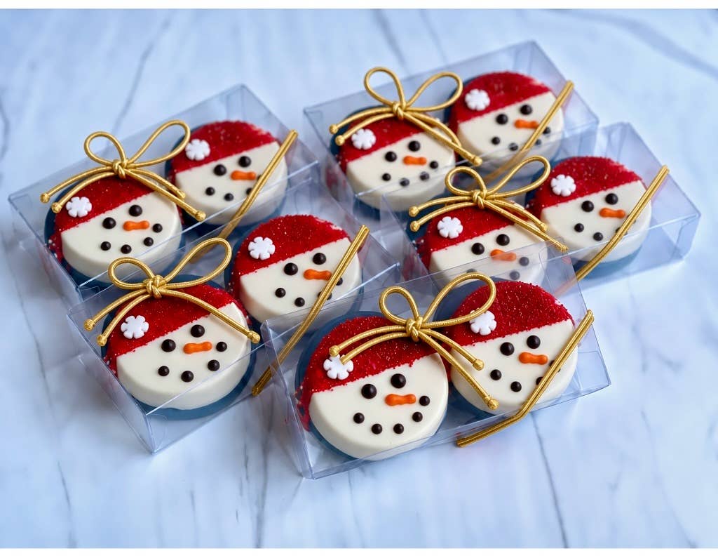 Snowman Inspired Chocolate Covered Oreos (2 pack)