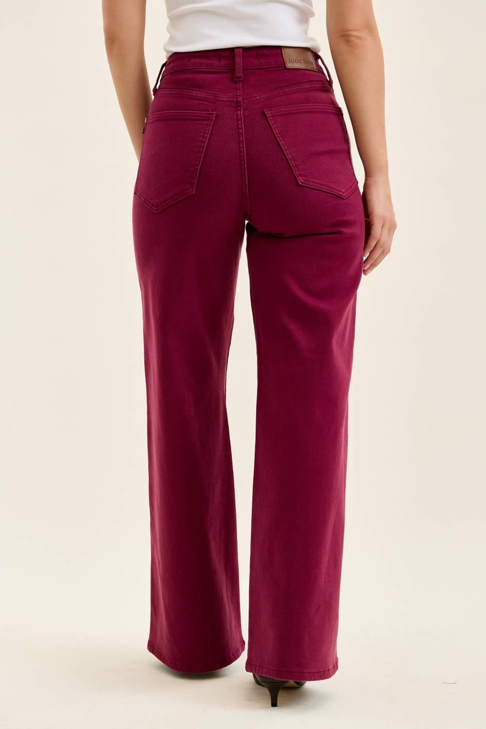 Retro Wide Leg w/ Wave Pockets: Boysenberry