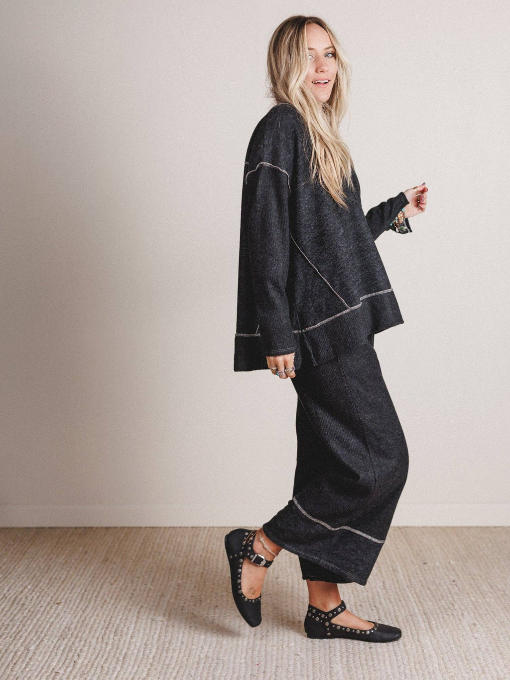 Mckayla Cozy Set - Charcoal: Charcoal