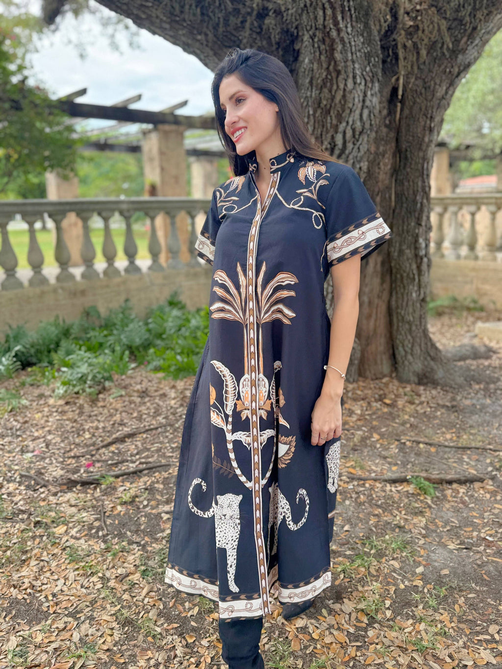 Sydney Shirtdress: Oasis Black