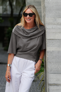 Pima Cotton Jackie O Top: Lava - One Size Fits All