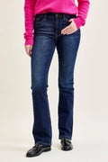High Waisted Dark Wash Bootcut