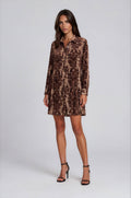Velvet Burnout Shirt Dress