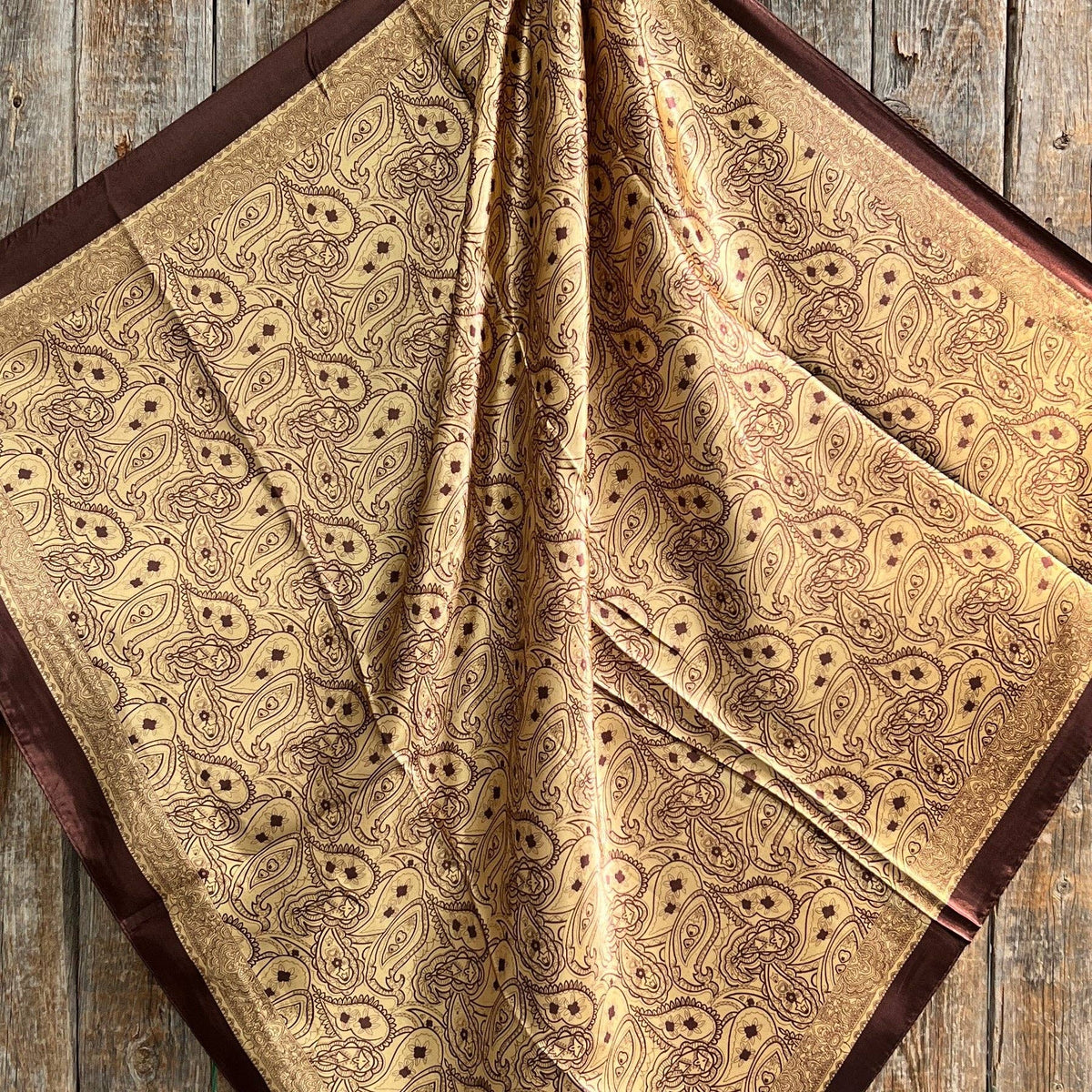 Earth Tones Paisley Wild Rag - Western Scarf
