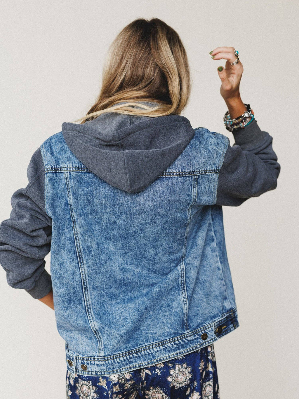 My Boyfriends Denim Jacket- Charcoal Medium Wash