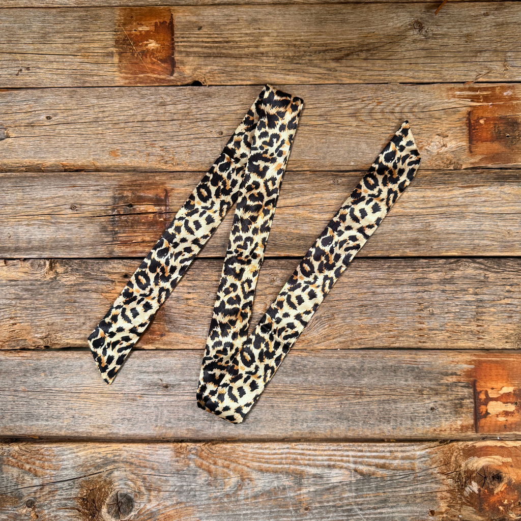 Tan Western Skinny Mini Wild Rag Scarf