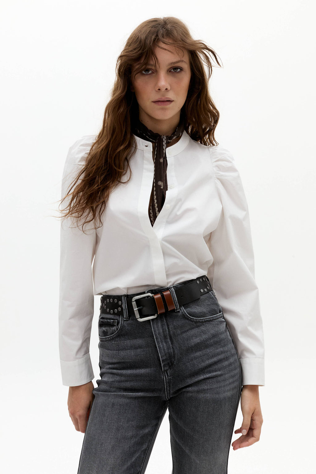Lilium Poplin Shirt: Off-white