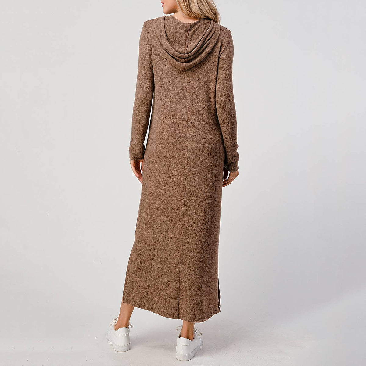 Hooded Long Sleeve Knit Dress