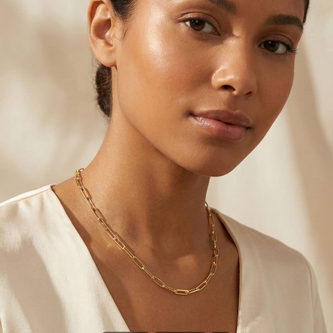 Chunky Monaco Choker- Gold