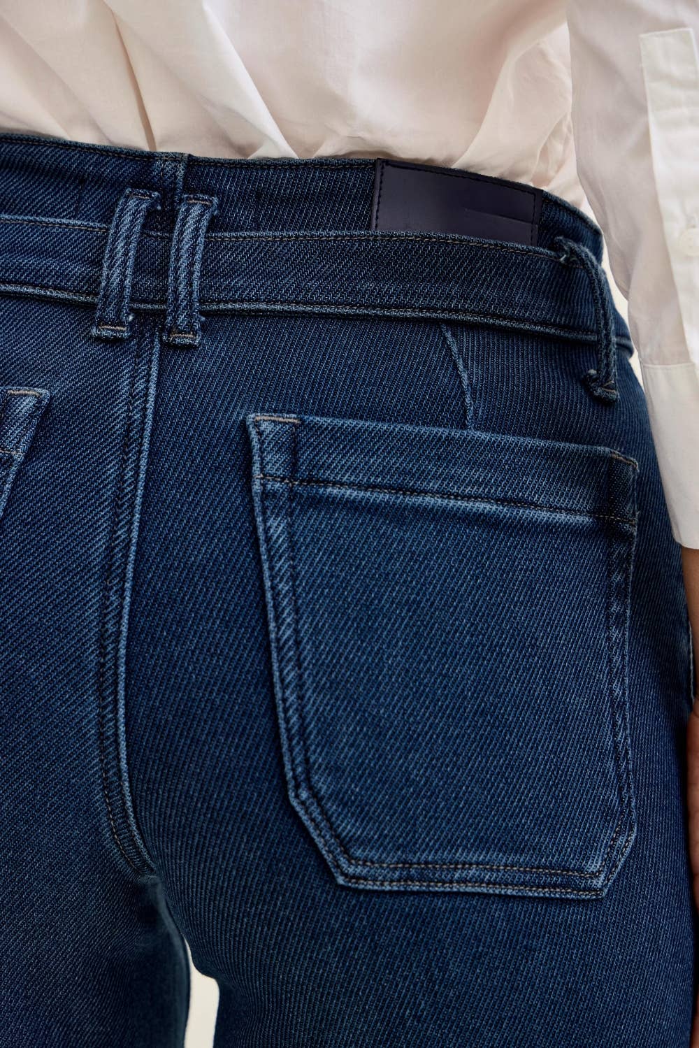 High Waisted Wide Leg Jean: Nightfall Blue