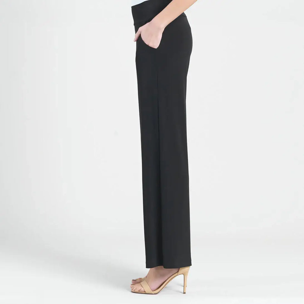 Wide Leg Pocket Pant: Black