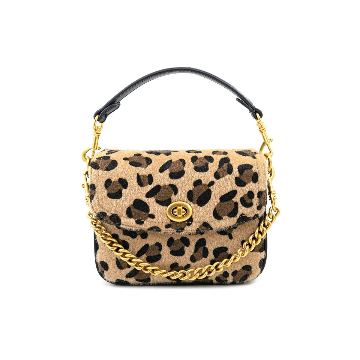 Gold Leopard Handbag