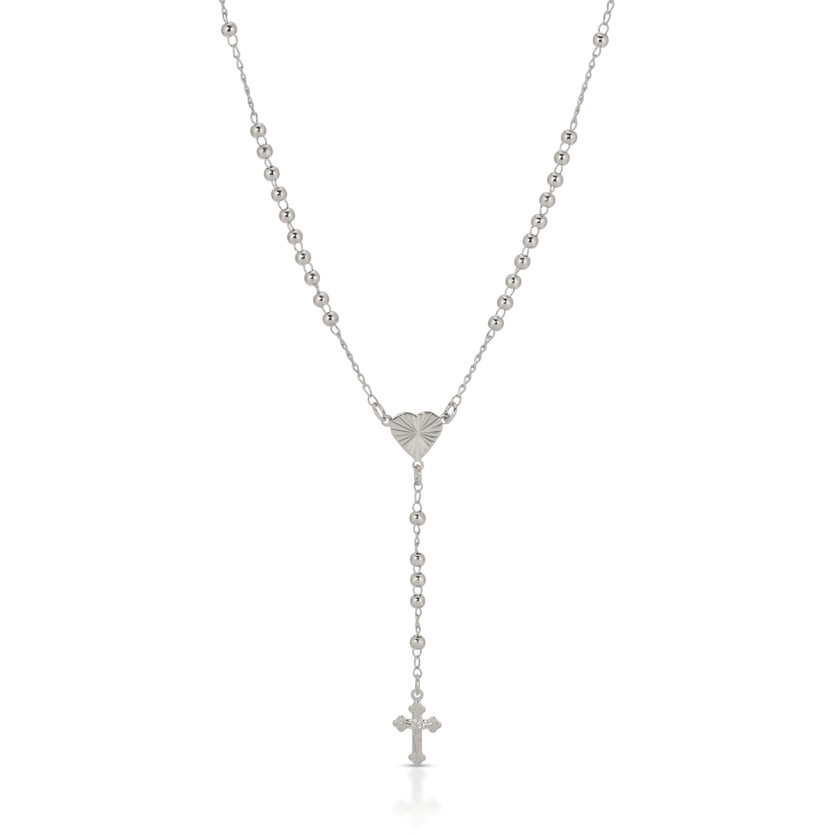 Heart of Devotion Rosary- Silver