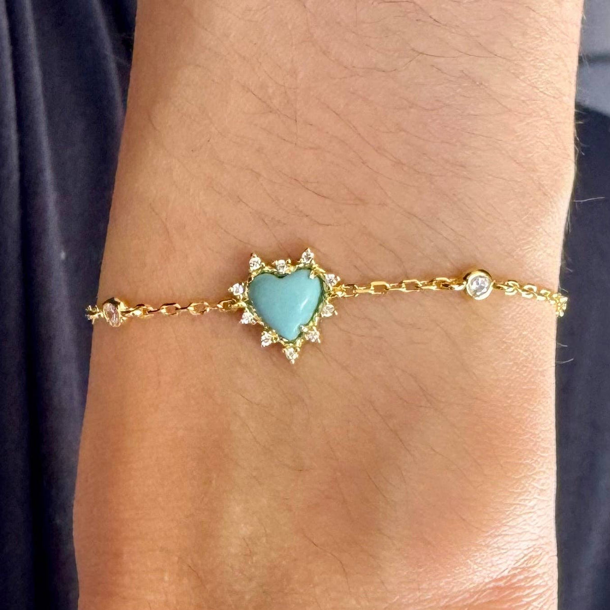 Heart of Trust Bracelet- Turquoise