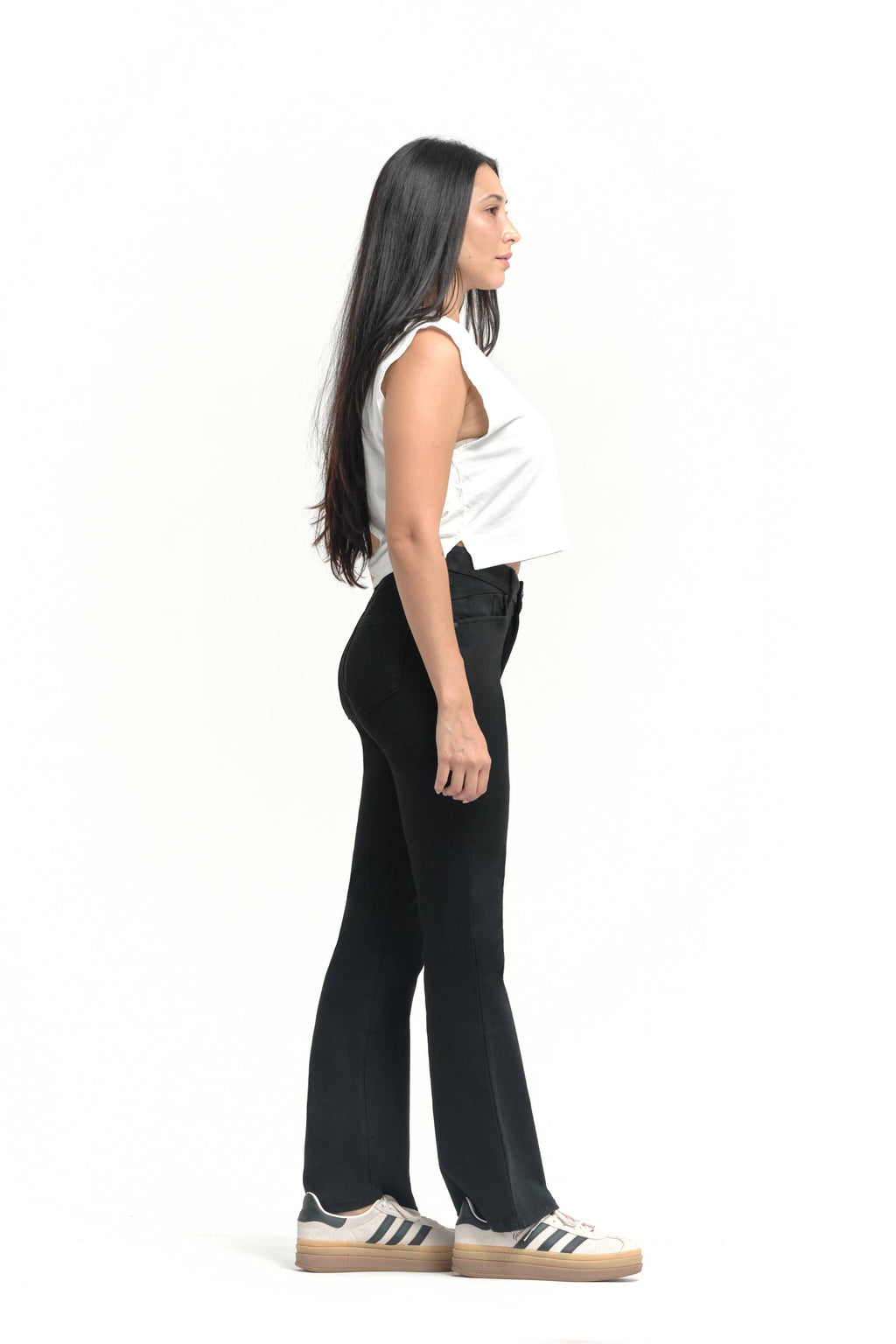 30" Better Butter Slim Boot Jean in Black