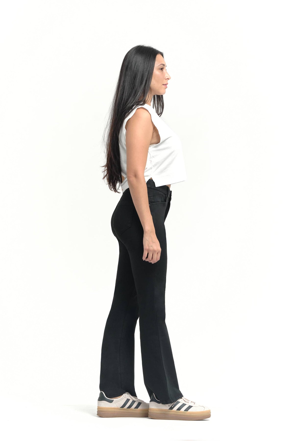 30" Better Butter Slim Boot Jean in Black
