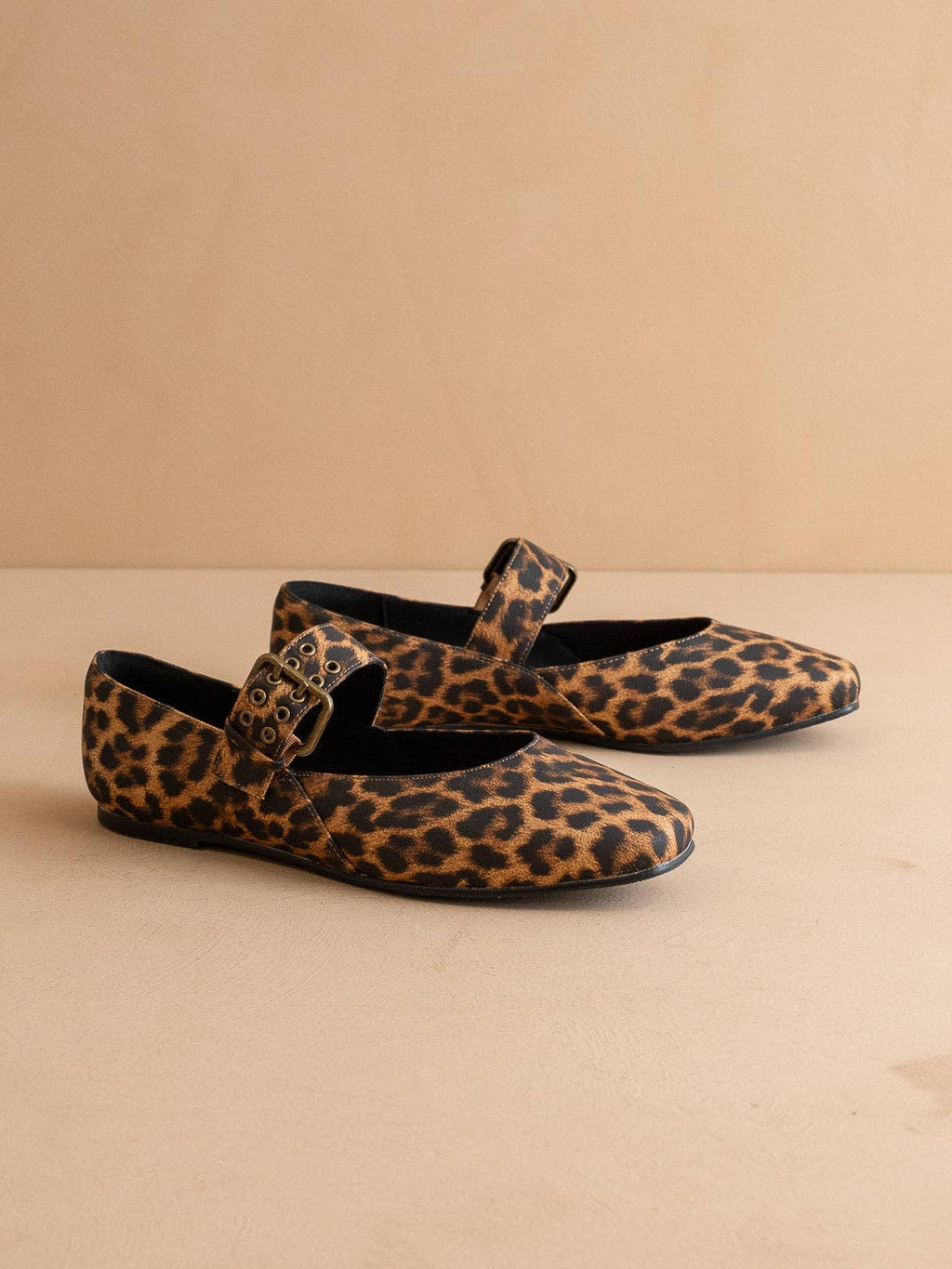 The Soho | Leopard Ballet Fall Flat with Buckle