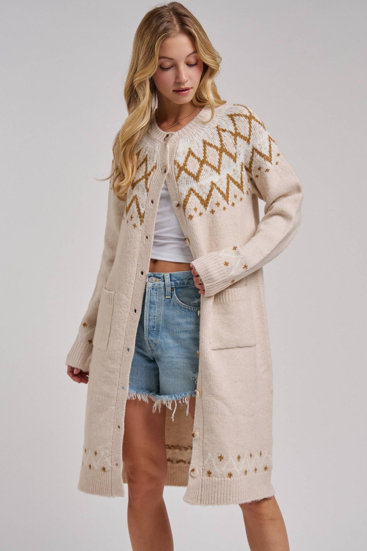 Nordic Fair Sweater Cardigan