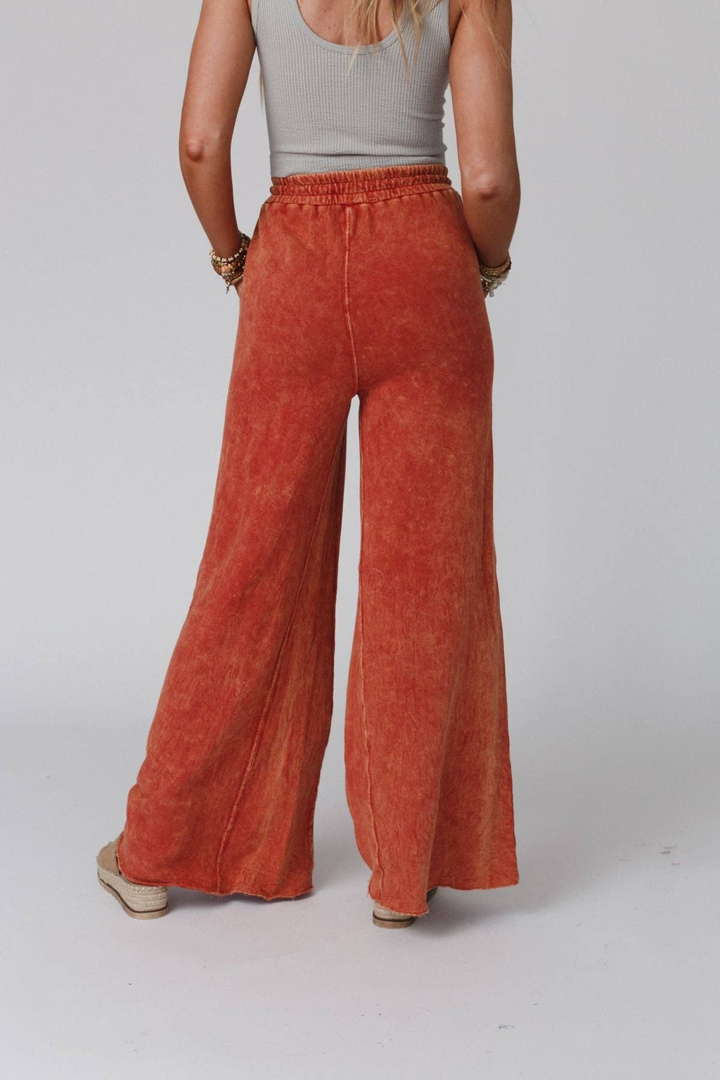 Relax Wide Leg Pant- Brick