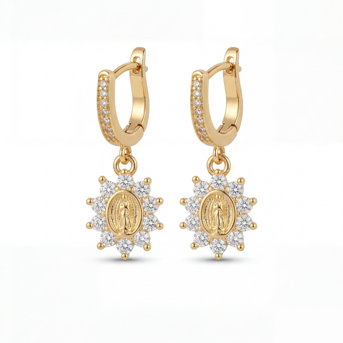 Mini Heirloom Huggie Earring