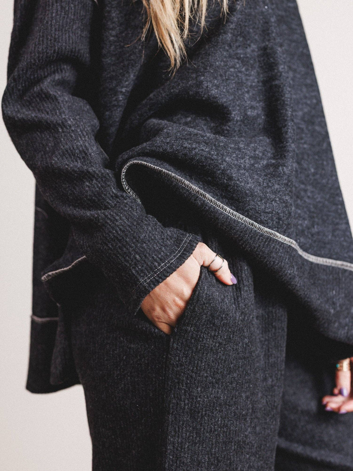 Mckayla Cozy Set - Charcoal: Charcoal