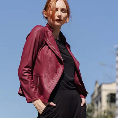 LeatherSignature Jacket- Merlot